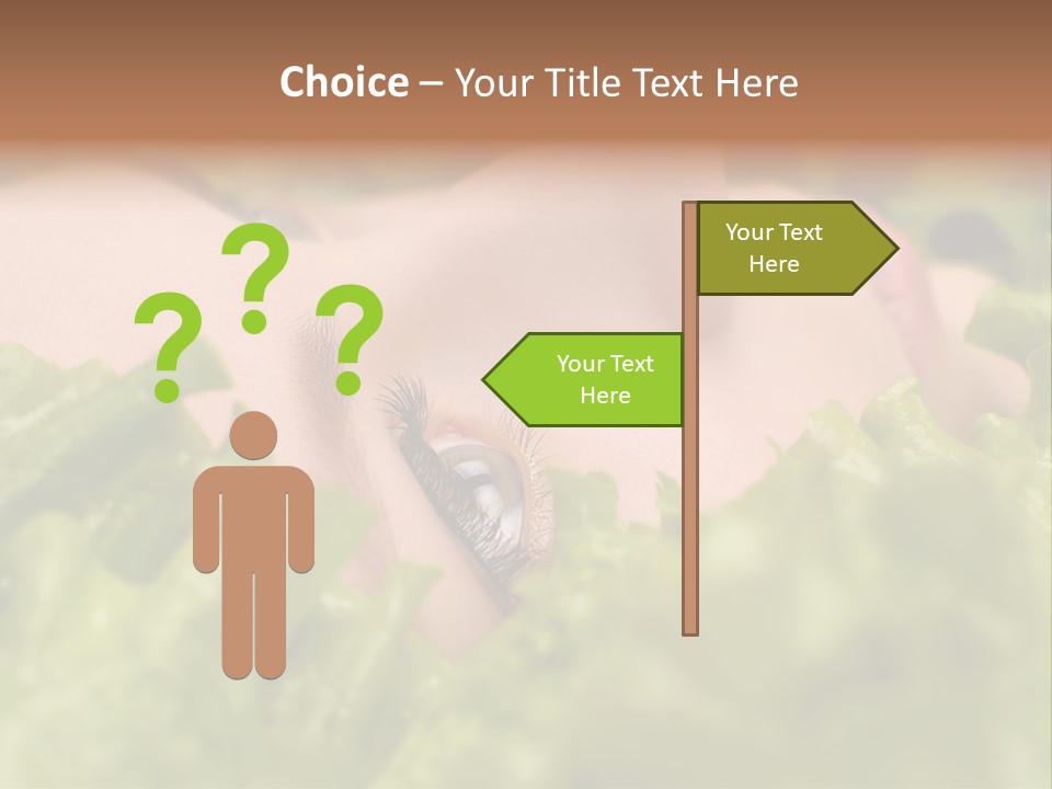 Lady Face Eyelashes PowerPoint Template