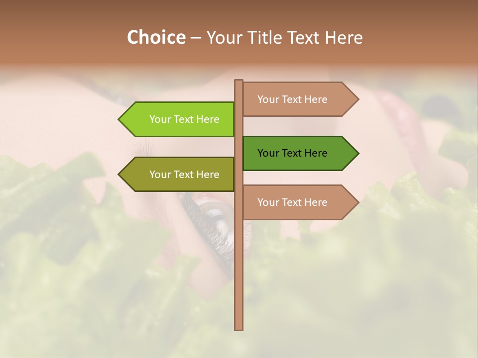 Lady Face Eyelashes PowerPoint Template