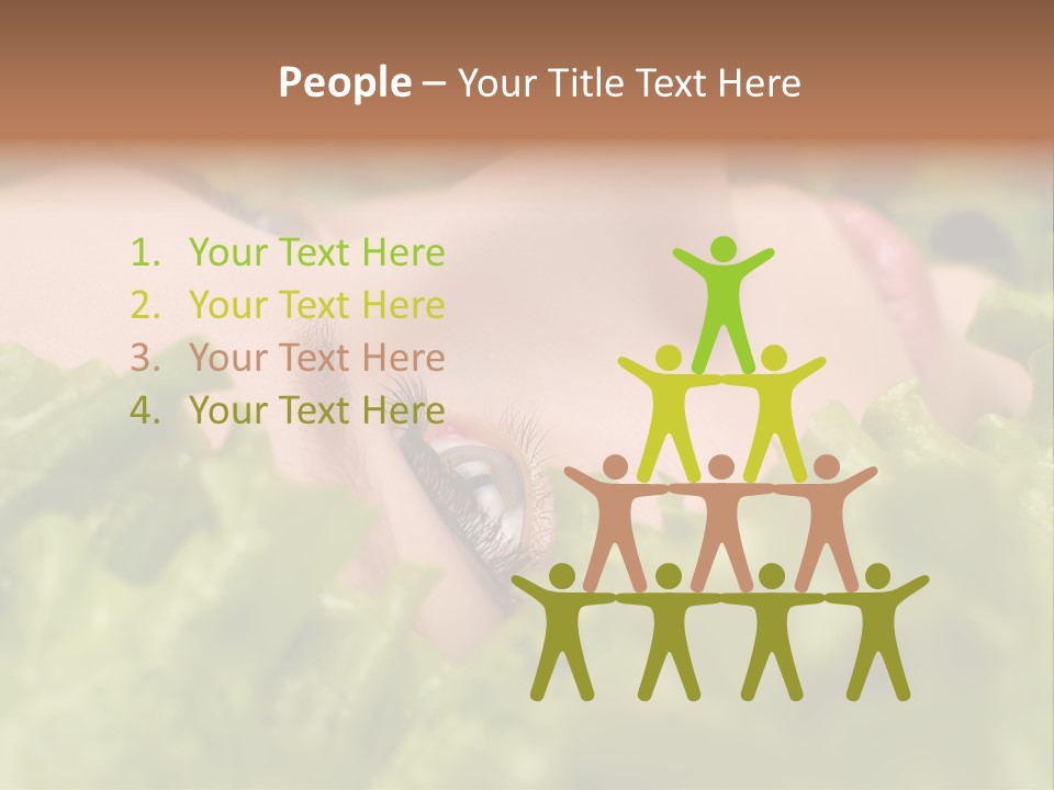 Lady Face Eyelashes PowerPoint Template