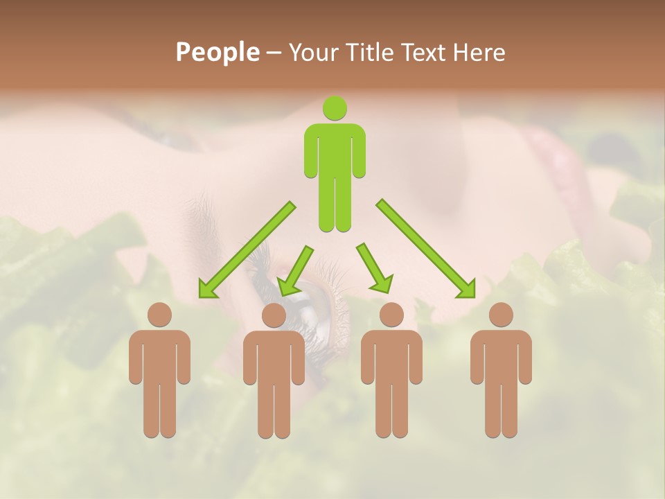 Lady Face Eyelashes PowerPoint Template