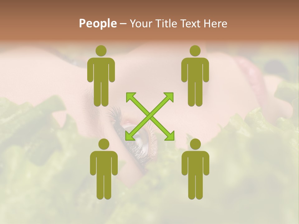 Lady Face Eyelashes PowerPoint Template