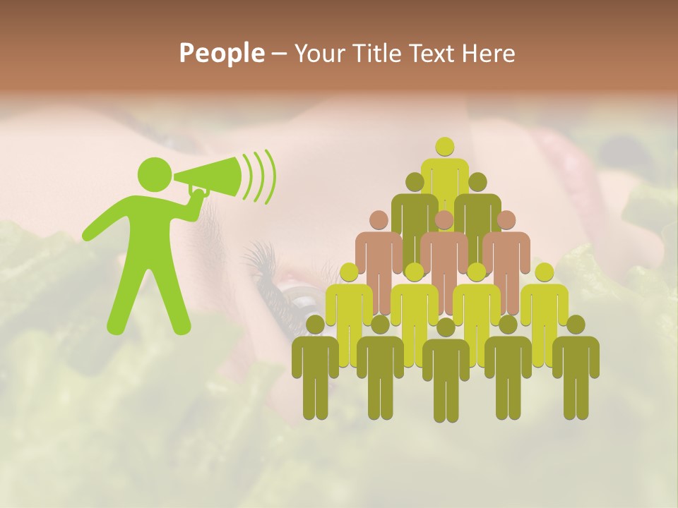 Lady Face Eyelashes PowerPoint Template