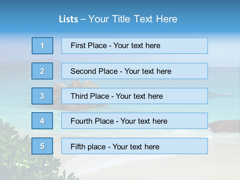 Nature Tree Seychelles PowerPoint Template