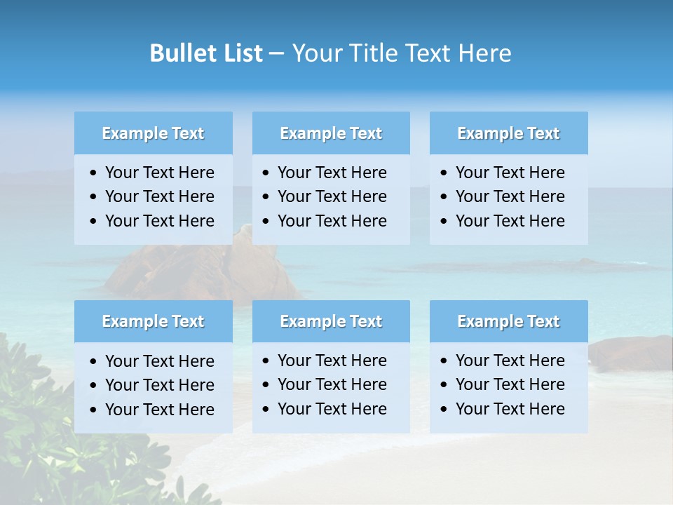 Nature Tree Seychelles PowerPoint Template