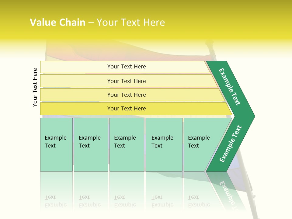 A Rainbow Colored Flag Is Flying In The Wind PowerPoint Template