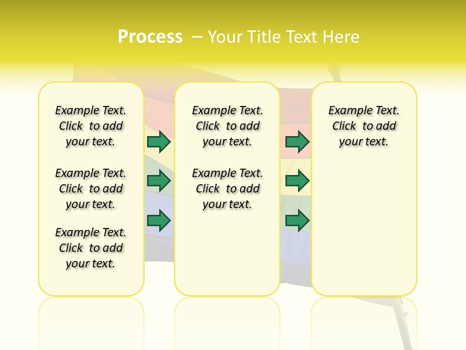 A Rainbow Colored Flag Is Flying In The Wind PowerPoint Template