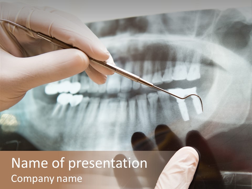 Health Mouth Xray PowerPoint Template