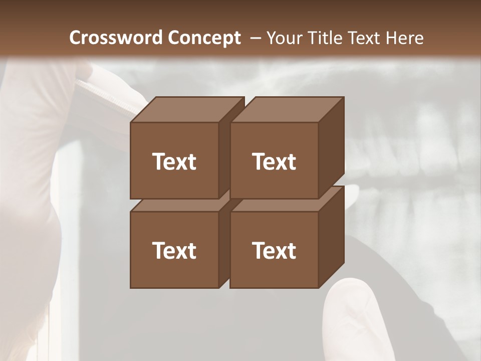 A Person Holding A Toothbrush In Front Of An X - Ray PowerPoint Template