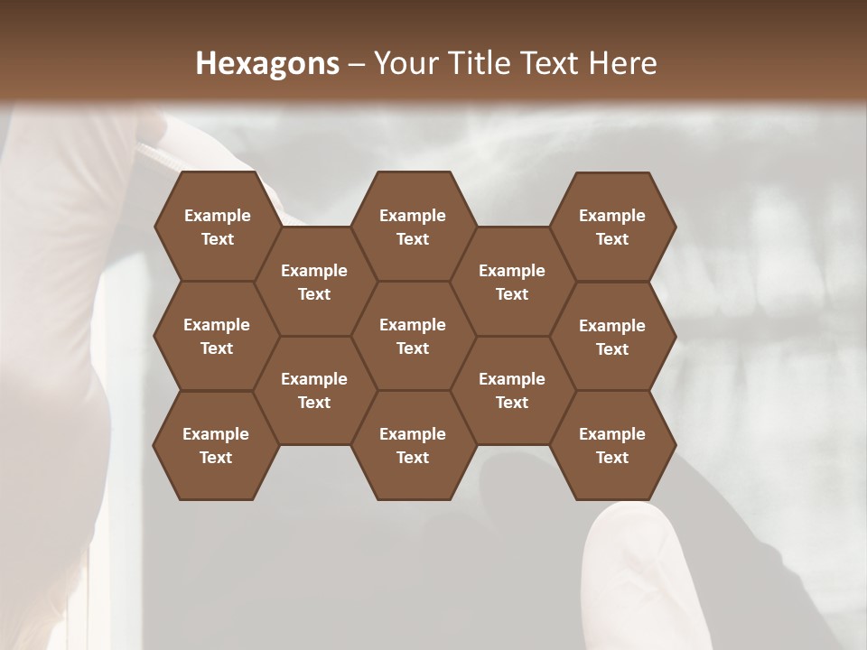 A Person Holding A Toothbrush In Front Of An X - Ray PowerPoint Template