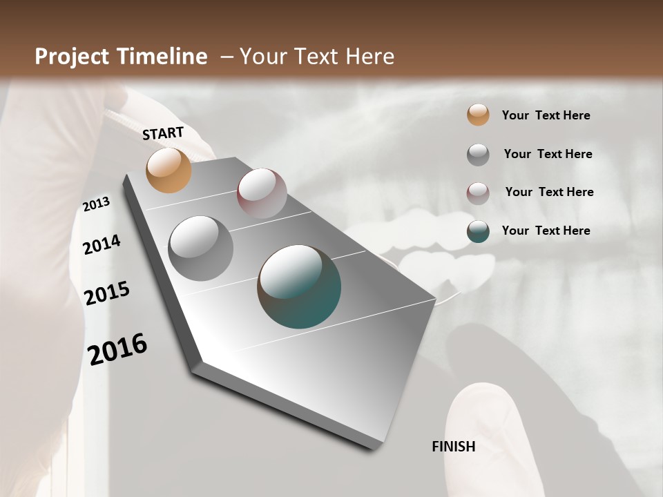 A Person Holding A Toothbrush In Front Of An X - Ray PowerPoint Template