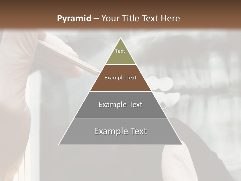 A Person Holding A Toothbrush In Front Of An X - Ray PowerPoint Template