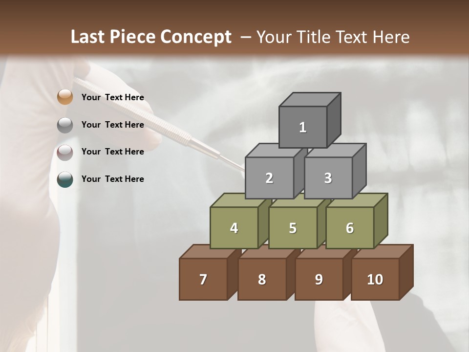 A Person Holding A Toothbrush In Front Of An X - Ray PowerPoint Template