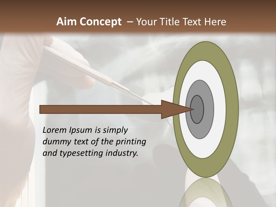 A Person Holding A Toothbrush In Front Of An X - Ray PowerPoint Template