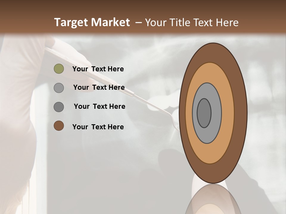 A Person Holding A Toothbrush In Front Of An X - Ray PowerPoint Template