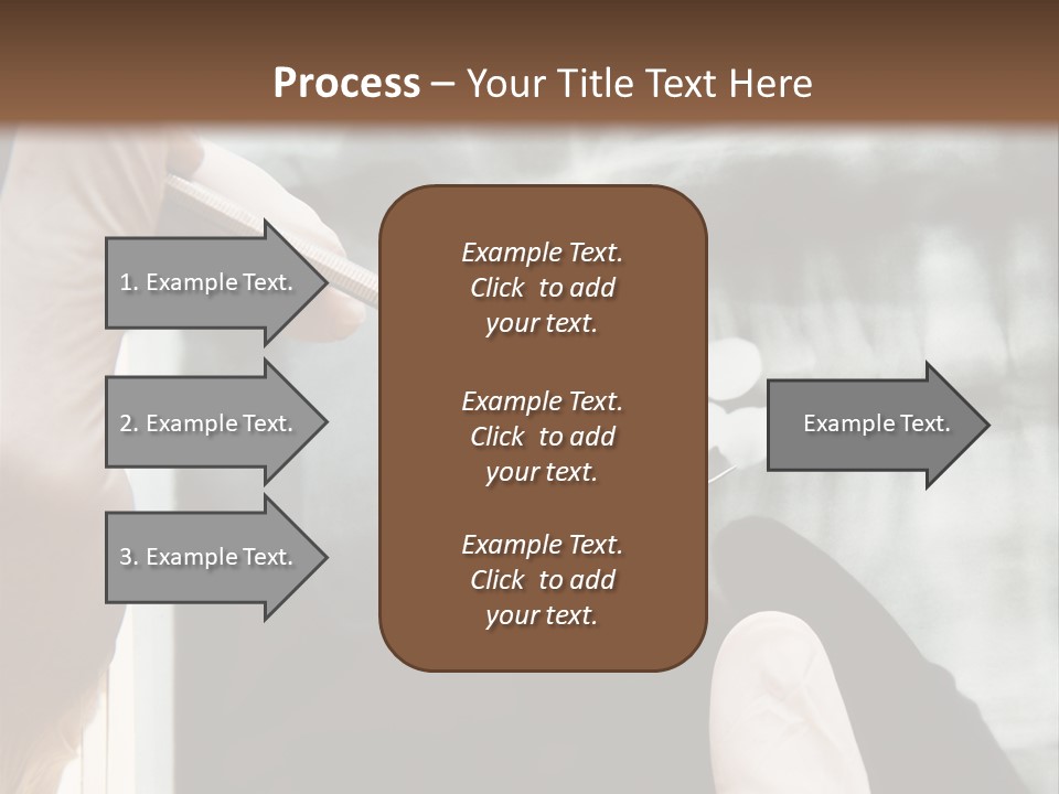 A Person Holding A Toothbrush In Front Of An X - Ray PowerPoint Template