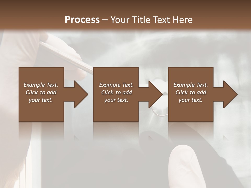 A Person Holding A Toothbrush In Front Of An X - Ray PowerPoint Template