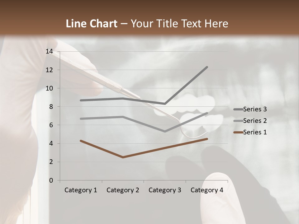 A Person Holding A Toothbrush In Front Of An X - Ray PowerPoint Template