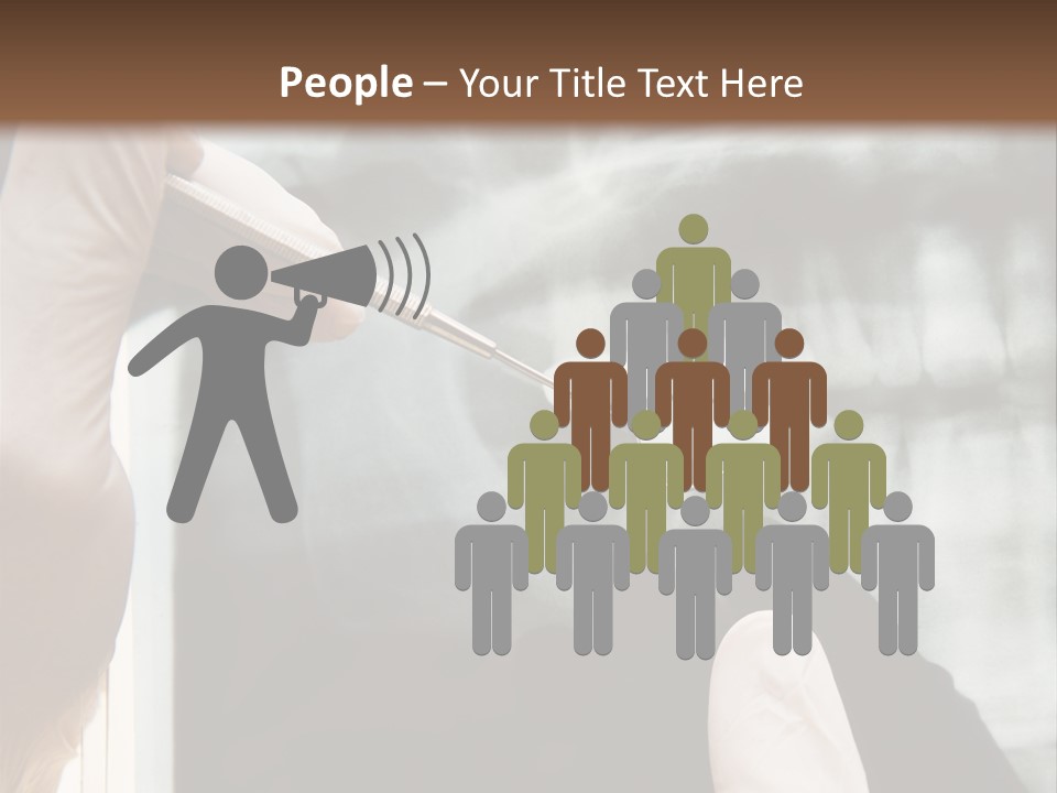 A Person Holding A Toothbrush In Front Of An X - Ray PowerPoint Template