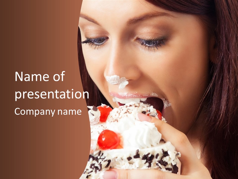 Gluttonous Torte Gluttony PowerPoint Template