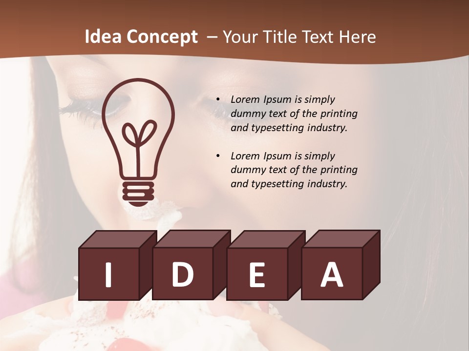 Gluttonous Torte Gluttony PowerPoint Template