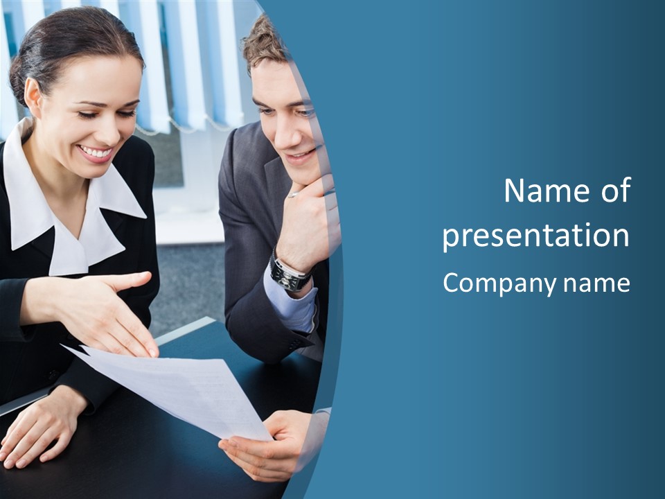 Employee People Write PowerPoint Template