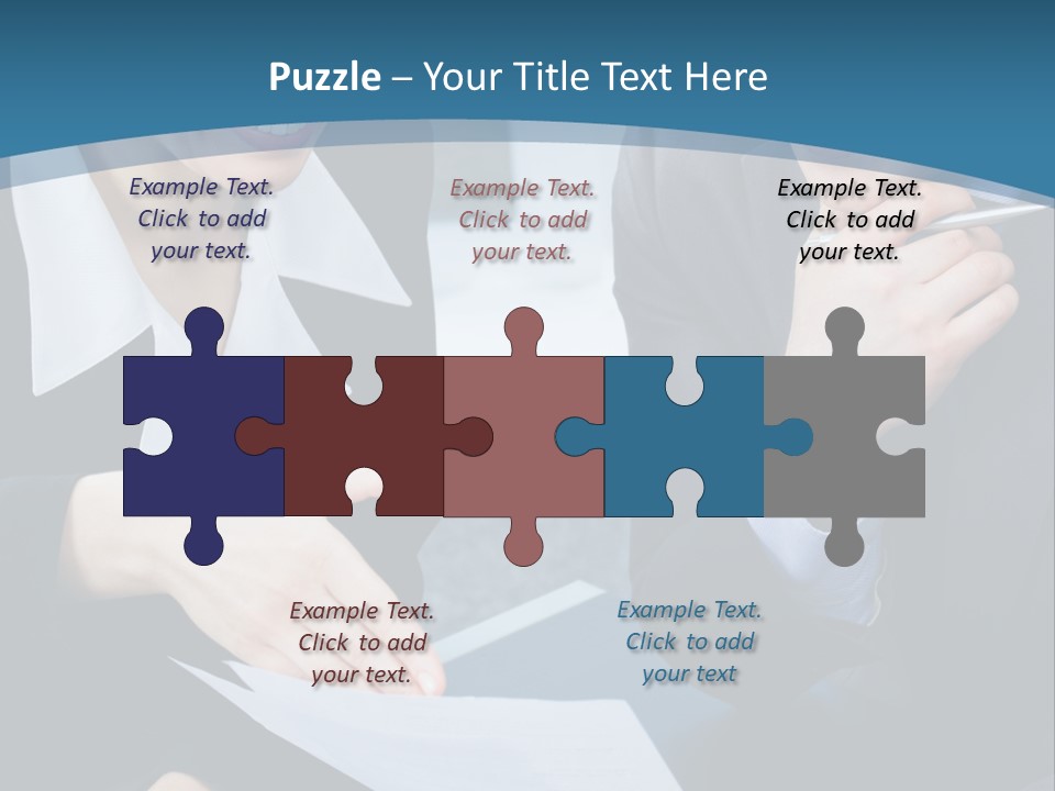 Employee People Write PowerPoint Template