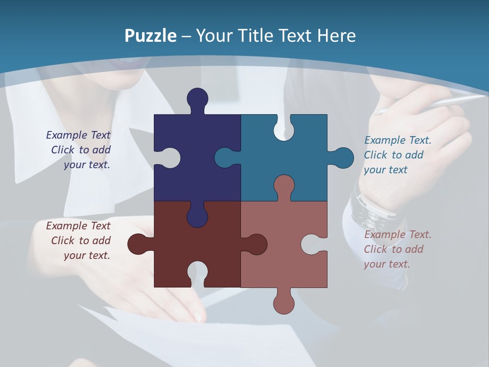 Employee People Write PowerPoint Template