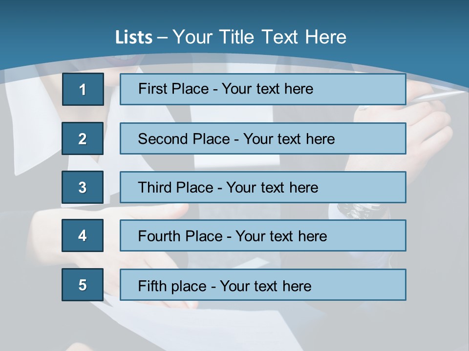 Employee People Write PowerPoint Template
