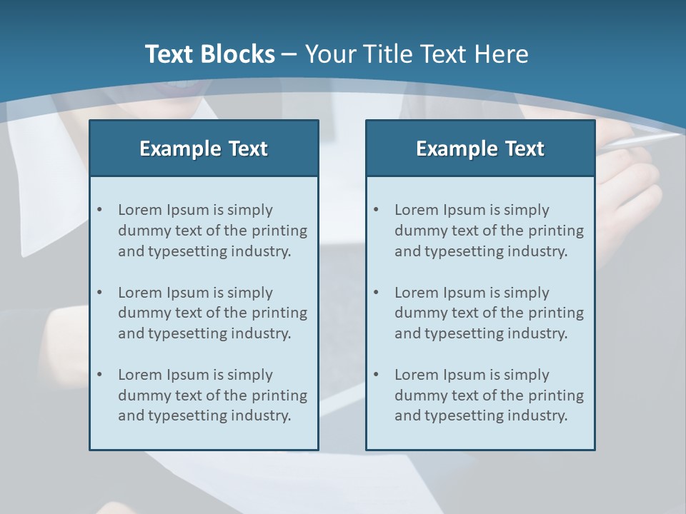 Employee People Write PowerPoint Template