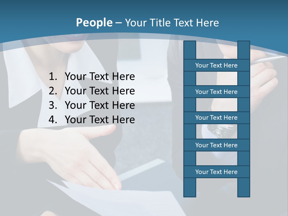 Employee People Write PowerPoint Template