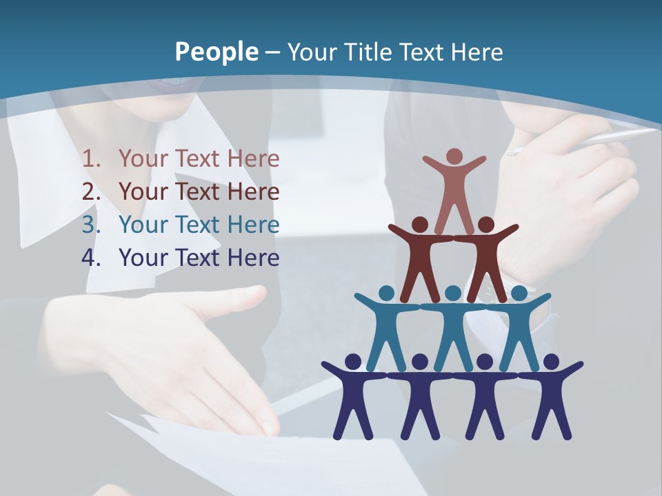 Employee People Write PowerPoint Template