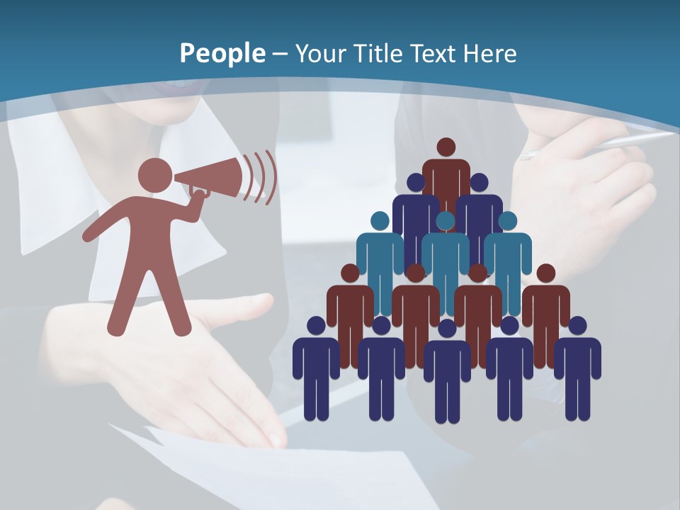 Employee People Write PowerPoint Template