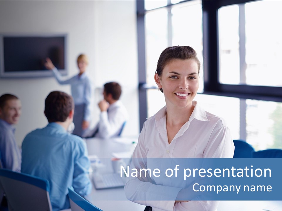 Education Portrait Business PowerPoint Template