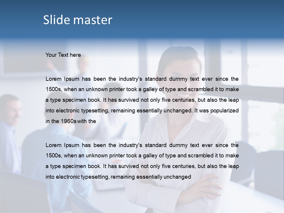 Education Portrait Business PowerPoint Template