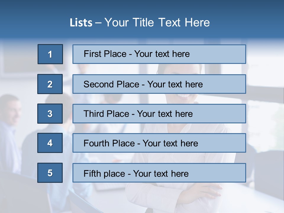 Education Portrait Business PowerPoint Template