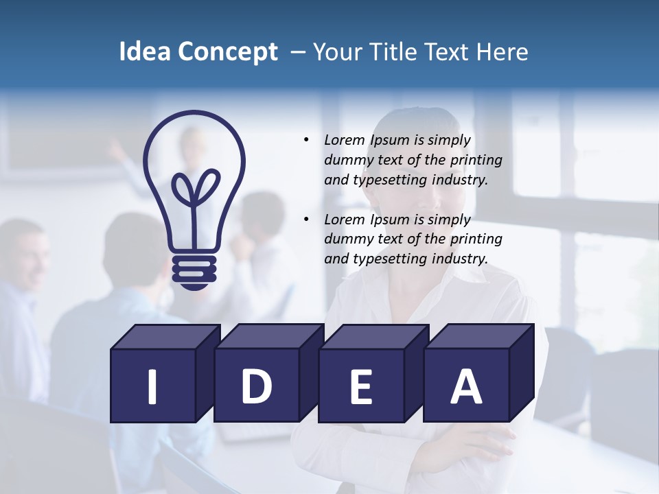 Education Portrait Business PowerPoint Template