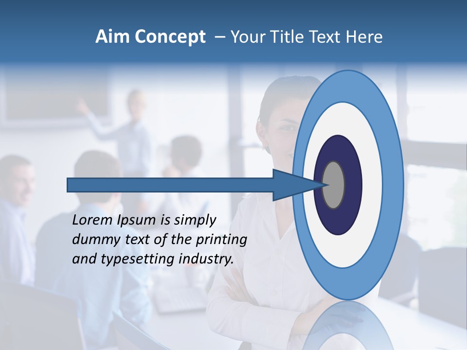 Education Portrait Business PowerPoint Template