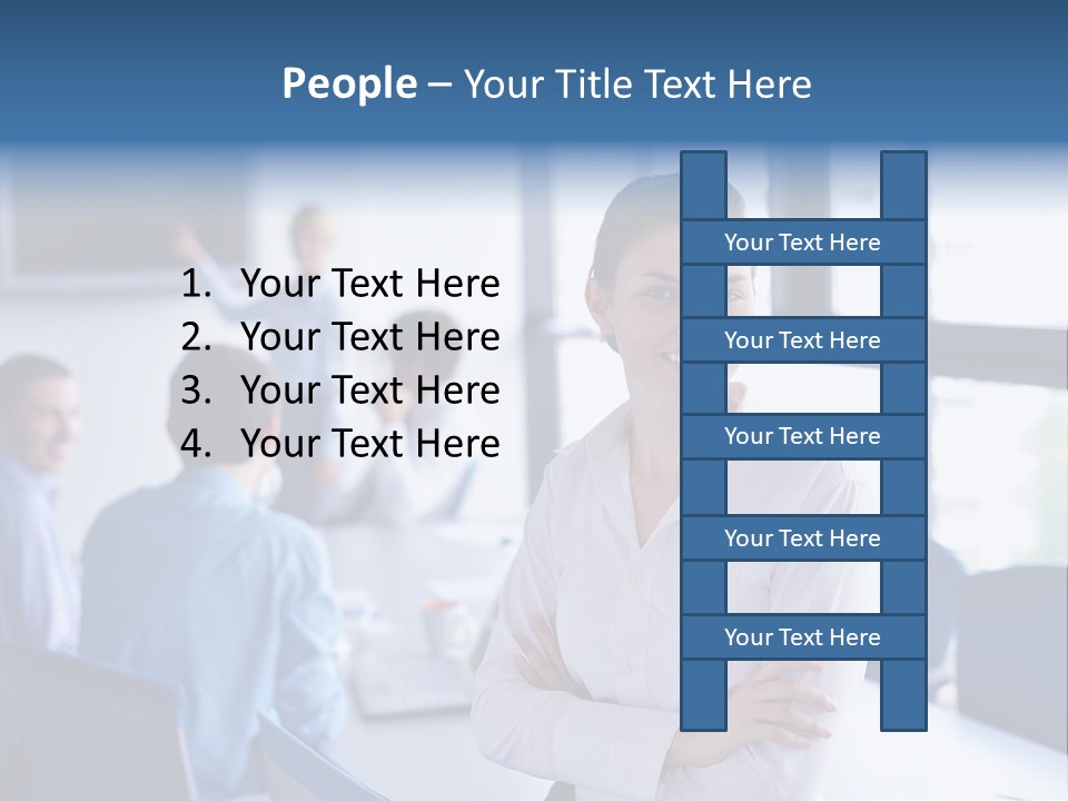 Education Portrait Business PowerPoint Template