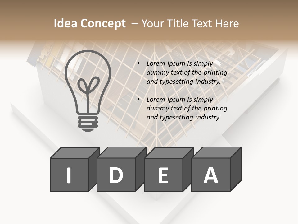 Thermal Insulation Plank Home Renovation PowerPoint Template