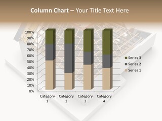 A House That Is Being Built On Top Of A Block Of Wood PowerPoint Template