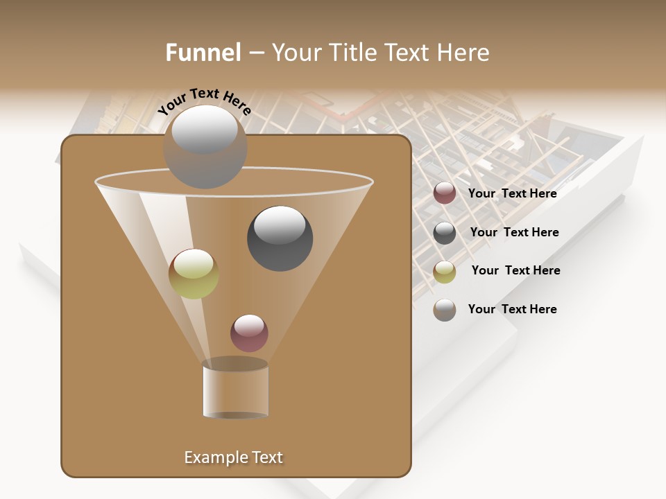 A House That Is Being Built On Top Of A Block Of Wood PowerPoint Template