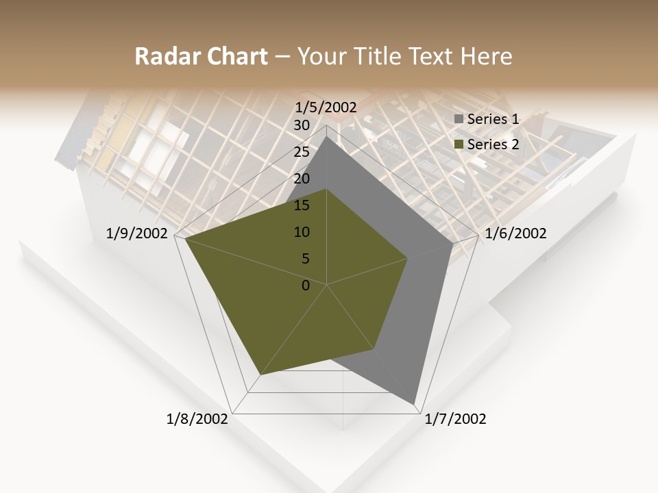 A House That Is Being Built On Top Of A Block Of Wood PowerPoint Template