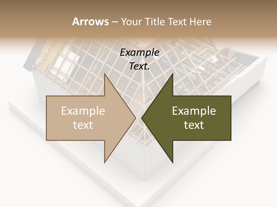 A House That Is Being Built On Top Of A Block Of Wood PowerPoint Template