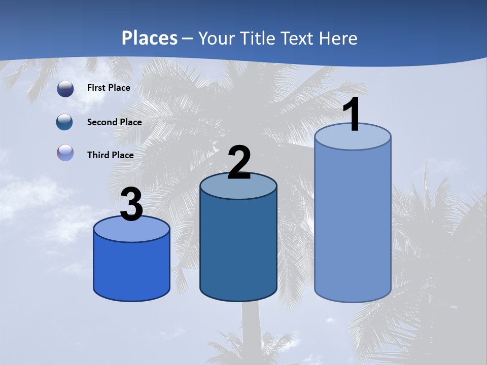 Hong Kong Island Palm Tree Singapore City PowerPoint Template