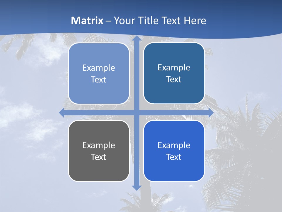 Hong Kong Island Palm Tree Singapore City PowerPoint Template