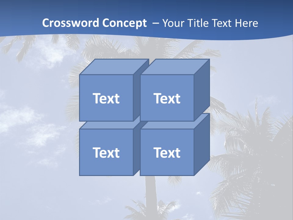 Hong Kong Island Palm Tree Singapore City PowerPoint Template