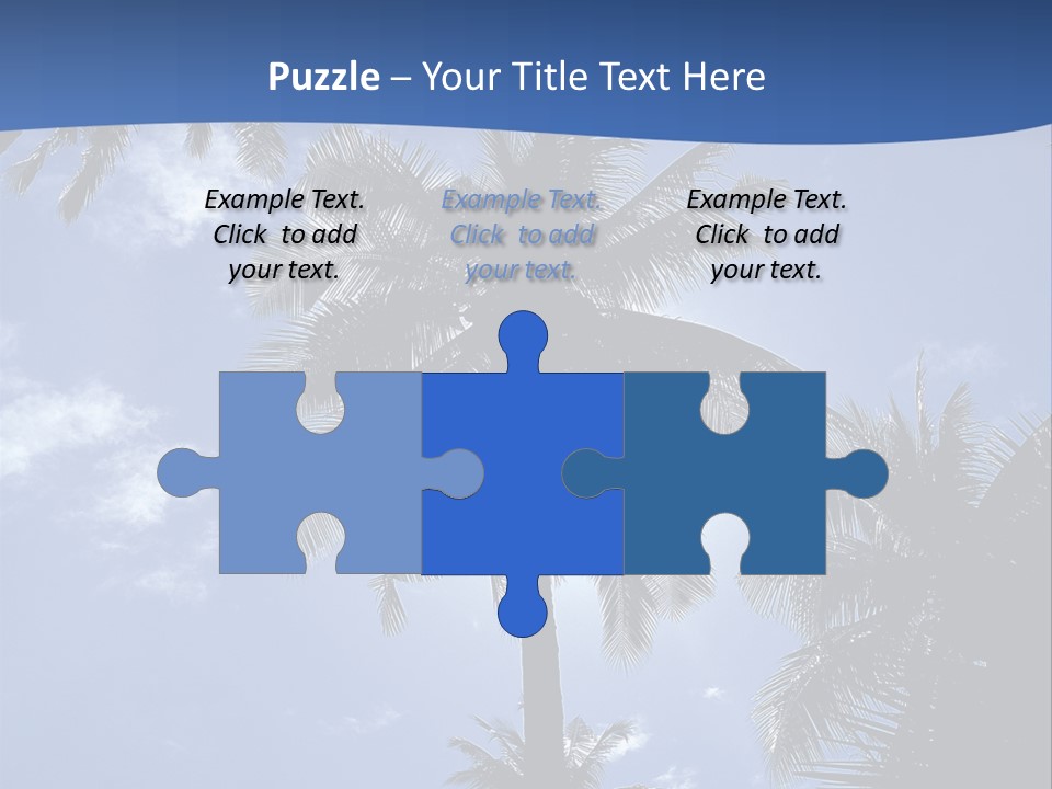 Hong Kong Island Palm Tree Singapore City PowerPoint Template