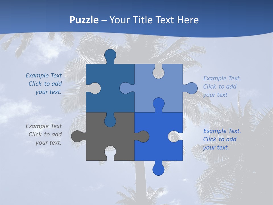 Hong Kong Island Palm Tree Singapore City PowerPoint Template