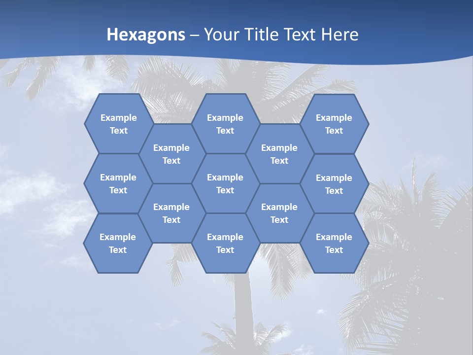 Hong Kong Island Palm Tree Singapore City PowerPoint Template