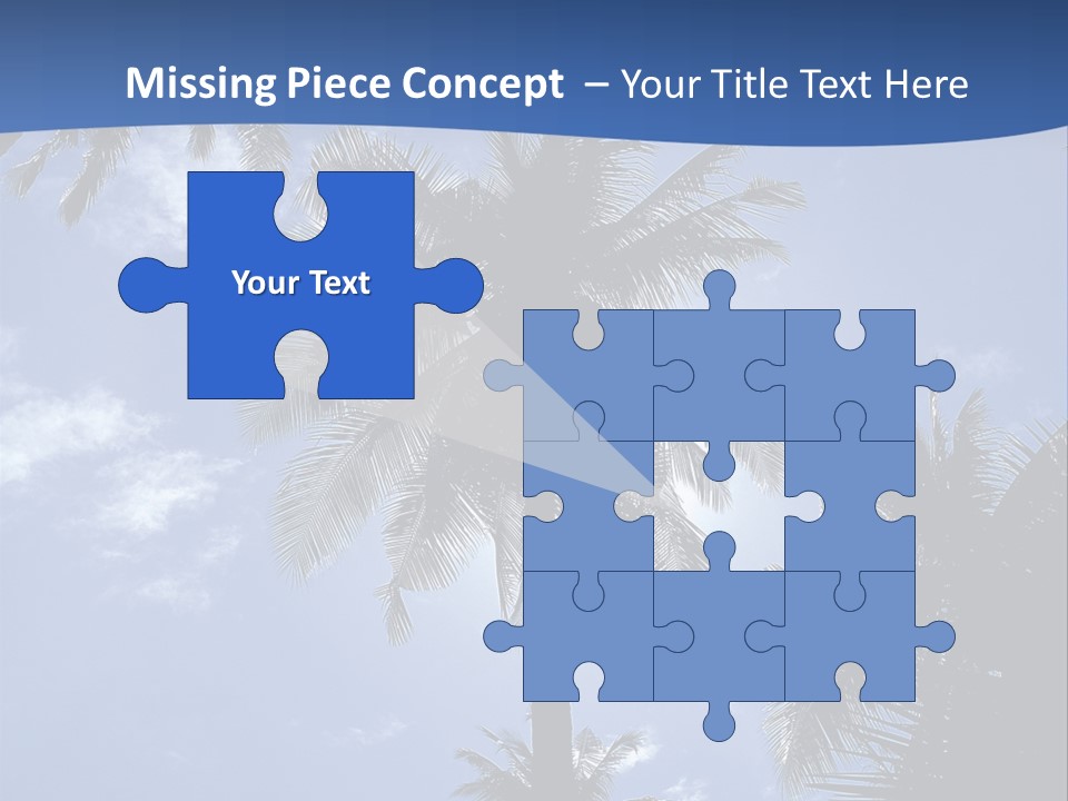 Hong Kong Island Palm Tree Singapore City PowerPoint Template